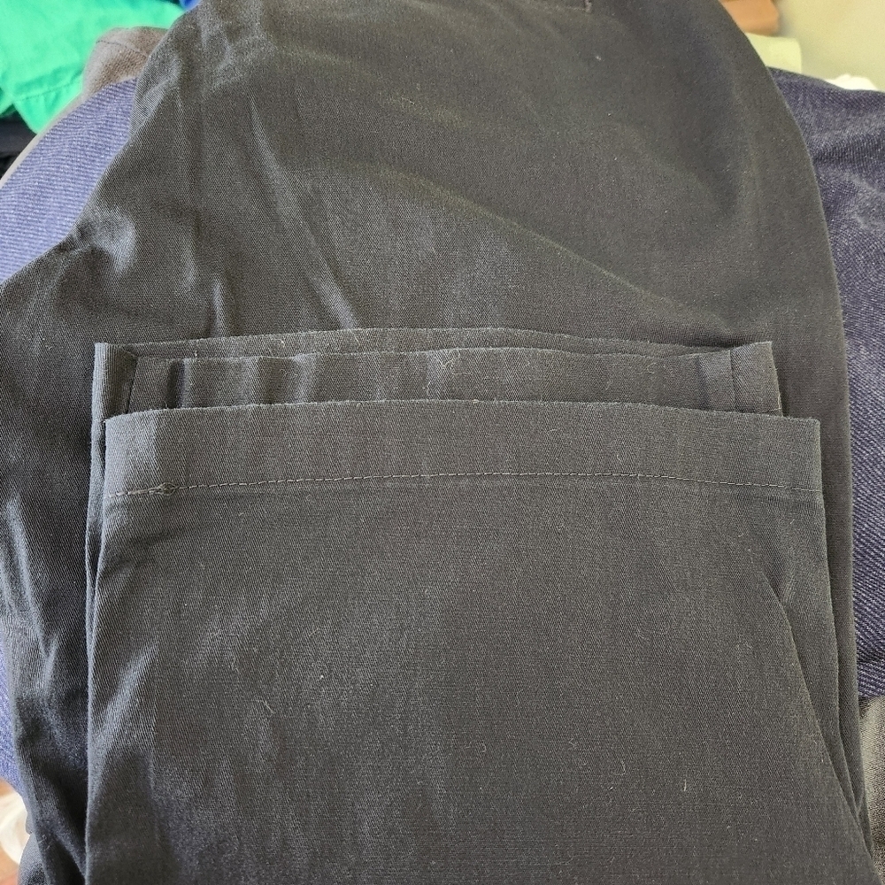NWT Lee Riders Black Comfort Waist Pants Stretch Straight Leg, sz 14 - Picture 7 of 7